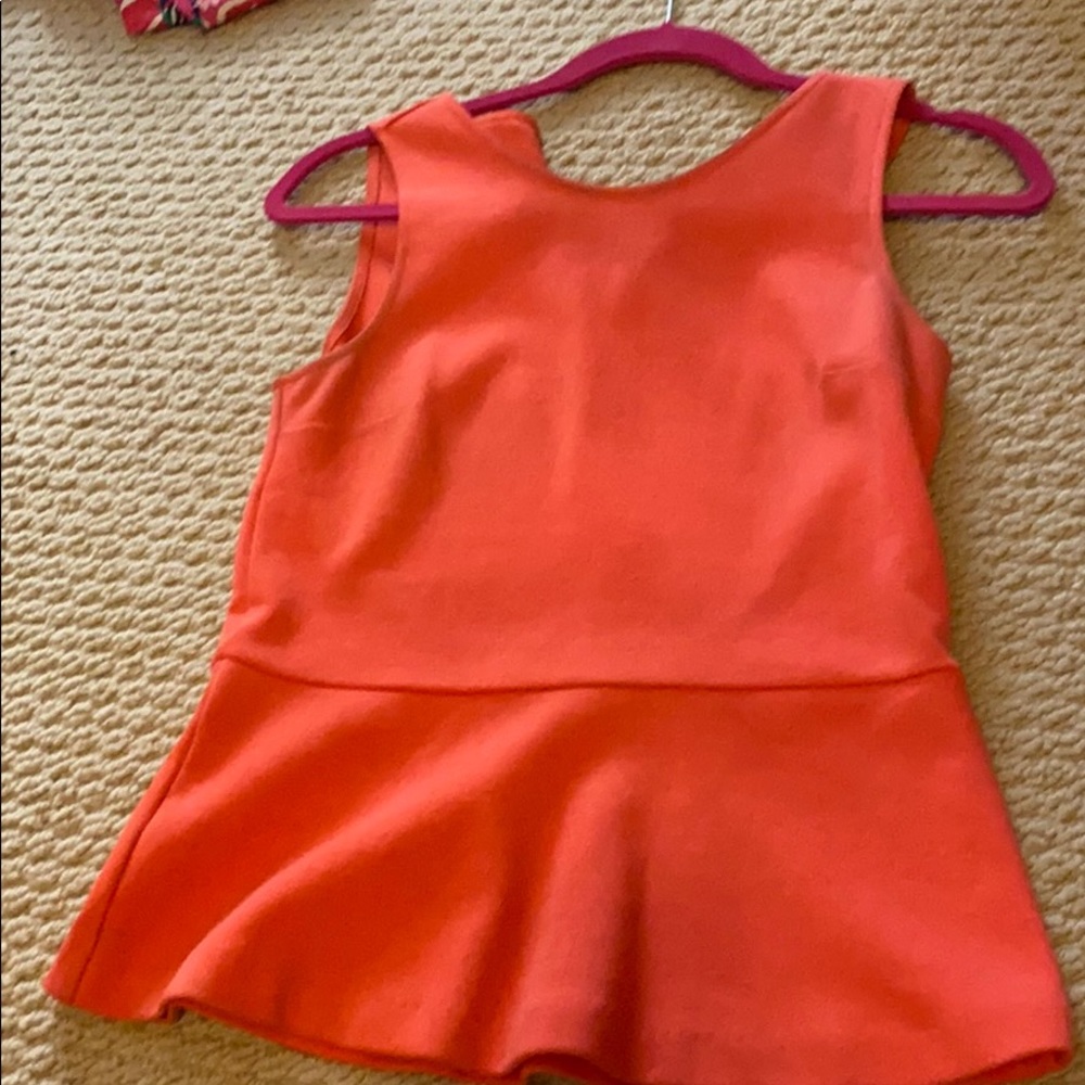 Peach j crew peplum